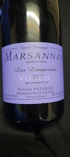 Burgundi Marsannay Domaine Sylvain Pataille Les Longeroies 2021
