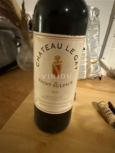 Bordeaux Château Le Gay de Saint Sulpice 2016