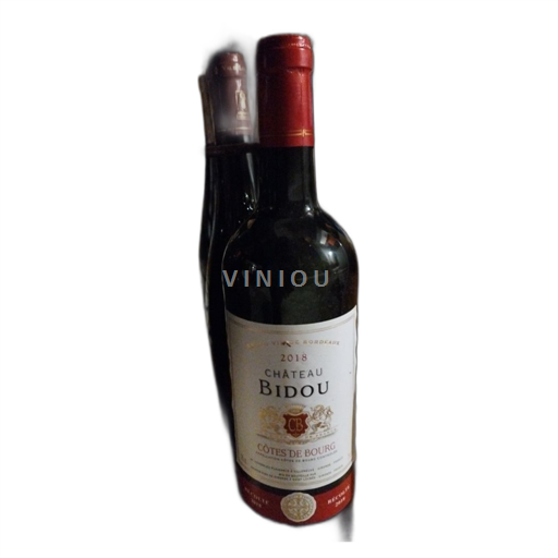 Vin Rouge sec Château Bidou 2018 France Bordeaux Côtes-de-bourg AOC Grand Cru