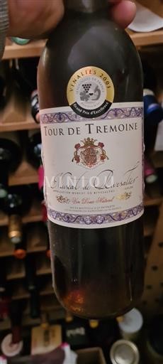 Vin Rouge sec Tour De Trémoine Non millésimé France Roussillon Muscat de Rivesaltes AOC