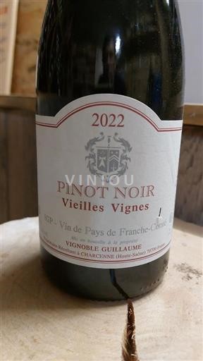 Östra regionerna Franche-Comté Vignoble Guillaume Pinot noir vielles vignes 2022