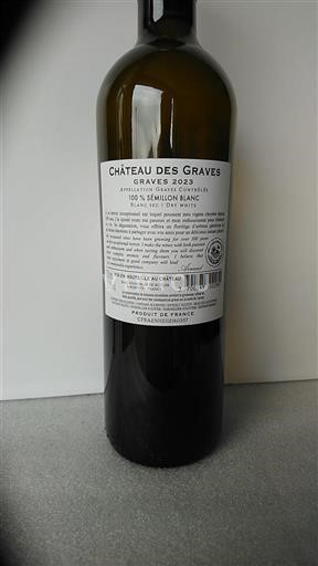 Bordeaux Graves Château Des Graves 2023