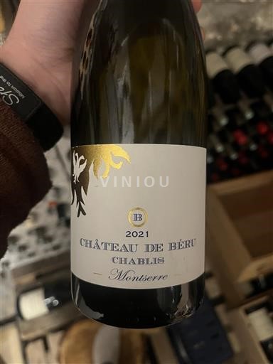 Вина Blanc sec Montserre Château Beru 2021 Francuska Burgundija Chablis AOC