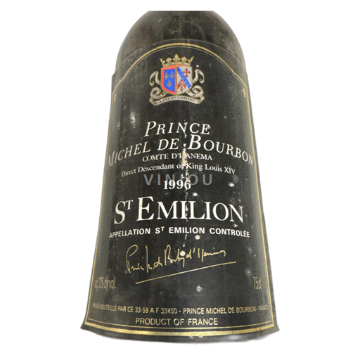 Bordeaux Saint-Émilion Prince Michel De Bourbon 1996