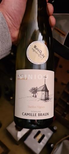 Vin Blanc sec Vieilles Vignes Camille braun 2022 France Alsace Sylvaner AOC