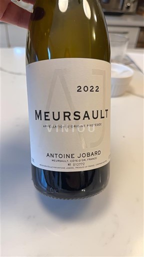 Bourgogne Meursault Antoine Jobard 2022