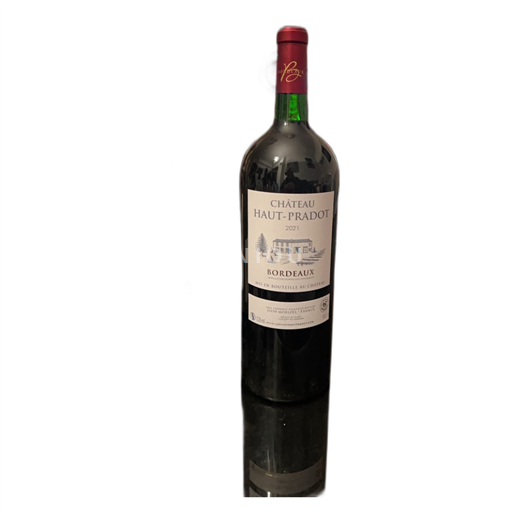 Vin Rouge sec Château Haut Pradot 2021 France Bordeaux AOC