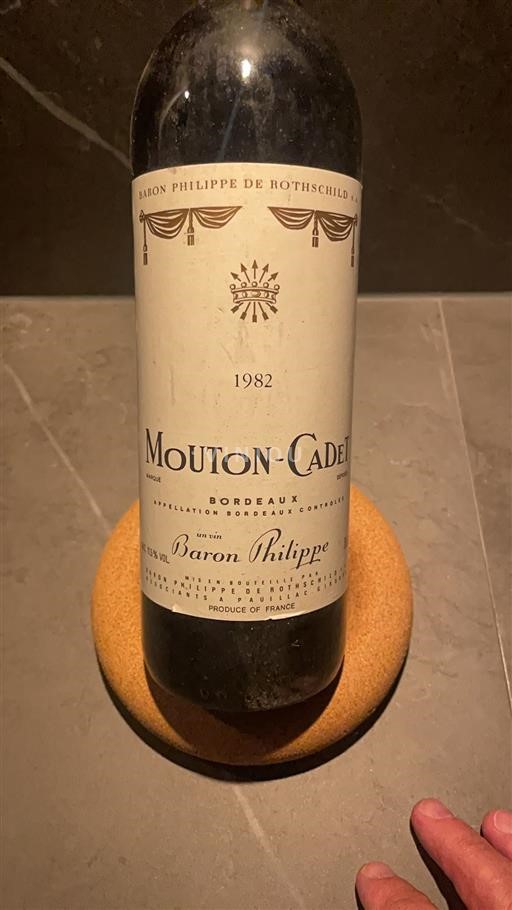 Bordeaux Baron Philippe De Rothschild Mouton-Cadet 1982