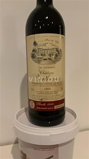 Burdeos Blaye-Côtes de Burdeos Château Berthenon 1999