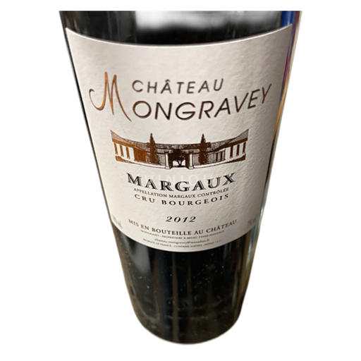 Bordeaux Margaux Cru Bourgeois Château Mongravey 2012