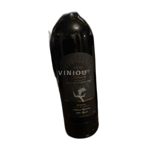 Vin Rouge sec Mys'terre Étienne Betrisey 2019 Suisse Valais AOC