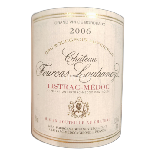 Bordeaux Listrac-Médoc Château Fourcas Loubaney 2006