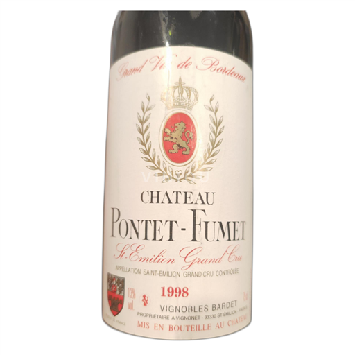 Burdeos Saint-Émilion Gran Cru Château Pontet-Fumet 1998