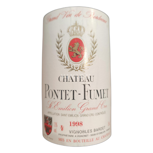 Bordeaux Saint-Émilion Grand Cru Château Pontet-Fumet 1998