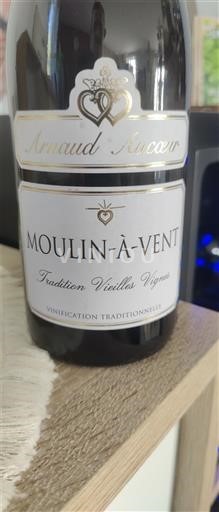 Vin Rouge sec Authentique Vieilles Vignes Arnaud Aucoeur 2023 France Beaujolais Moulin-à-vent AOC