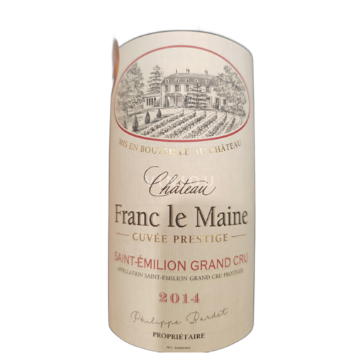 Bordeaux Saint-Émilion Grand Cru Château Franc le Maine Prestige 2014