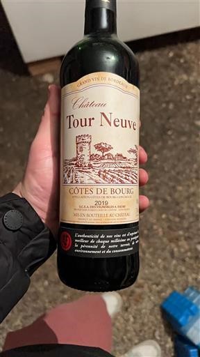 Bordoja Côtes-de-bourg Château Tour Neuve 2019