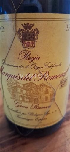 La Rioja Rioja Marques Del Romeral Gran Reserva 1983