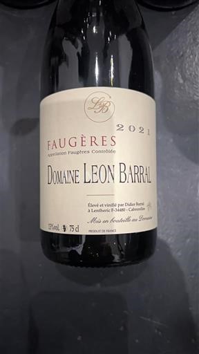 Linguadoca Faugères Domaine Léon Barral 2021
