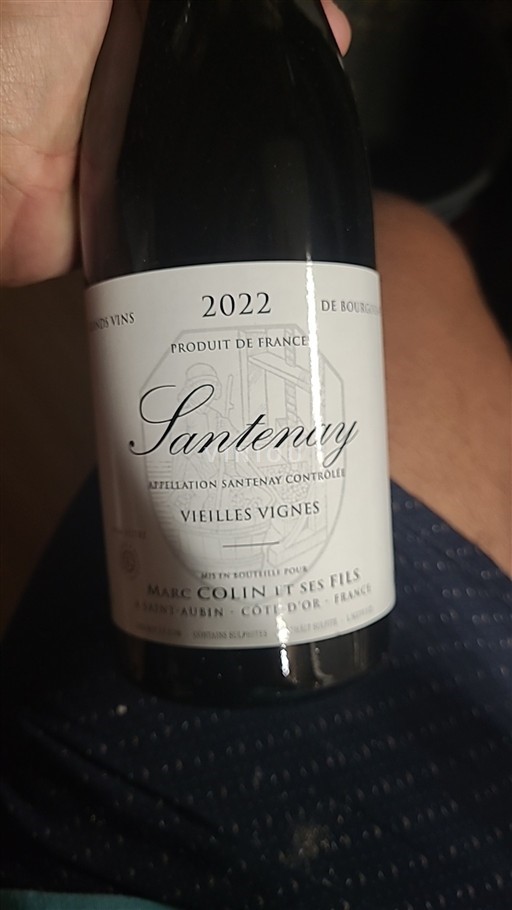 Bourgondië Santenay Marc Colin Et Ses Fils Vieilles Vignes 2022