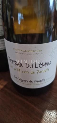 Alpen en Rhônevallei Vins des Allobroges Les Vignes De Paradis Un p'tit coin de paradis 2022