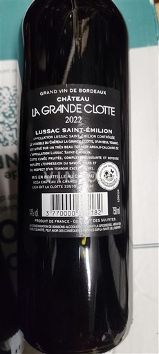 Burdeos Lussac-Saint-Émilion Château La Grande Clotte 2022