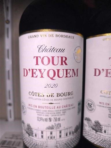 Bordeaux Côtes-de-bourg Tour Eyquem 2020