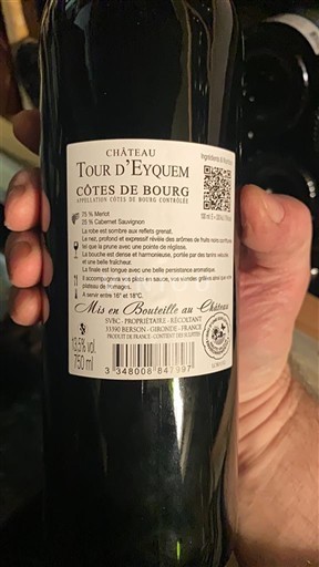 Bordeaux Côtes-de-bourg Tour Eyquem 2020