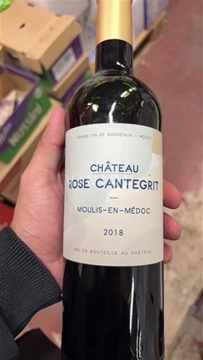 Bordeaux Moulis-en-Médoc Château Rose Cantegrit 2018