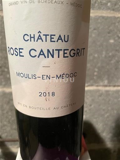 Bordoja Moulis-en-Médoc Château Rose Cantegrit 2018