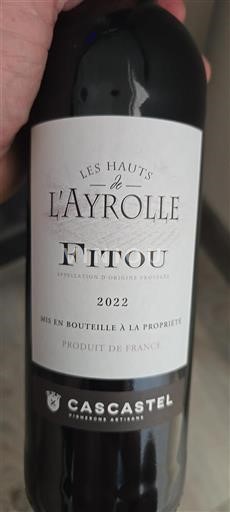 Languedoc Fitou Cascatel Les Hauts de l'Ayrolle 2022