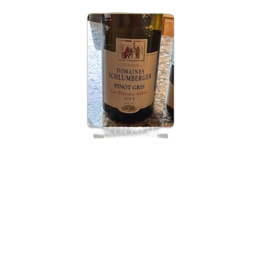 Alsace Pinot Gris Domaine Schlumberger Les Princes Abbés 2015