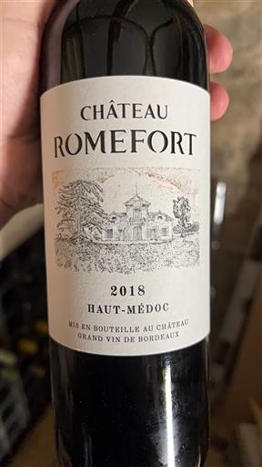 Bordeaux Haut-Médoc Château Romefort 2018