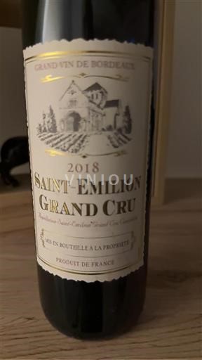 Bordeaux Saint-Émilion Grand Cru A.lalande 2018