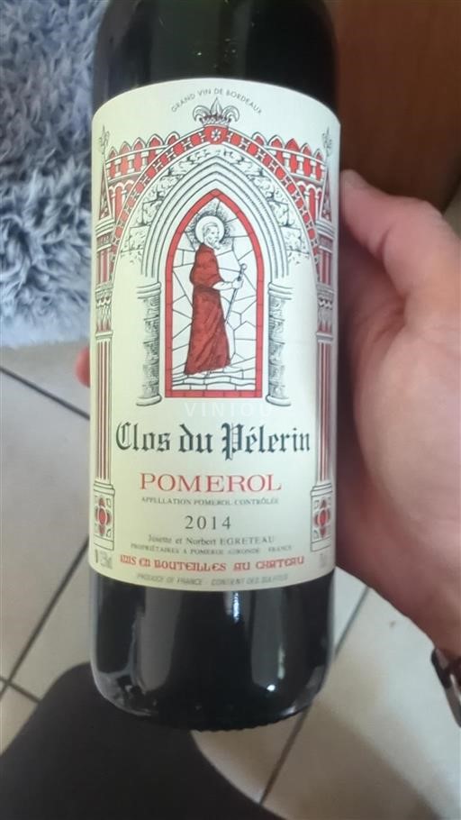 Bordeaux Pomerol Clos Du Pelerin 2014