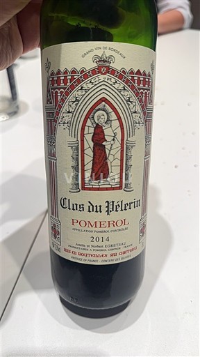 Bordeaux Pomerol Clos Du Pelerin 2014