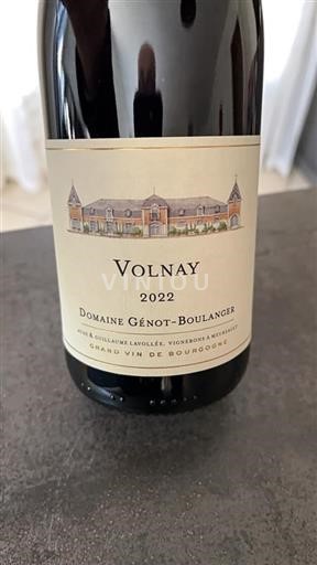 Borgoña Volnay Domaine Genot Boulanger 2022
