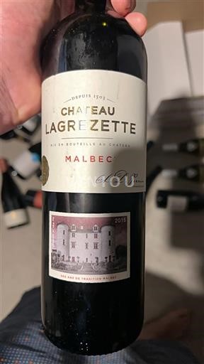 Lounais-Ranska Cahors Château Lagrezette 2015