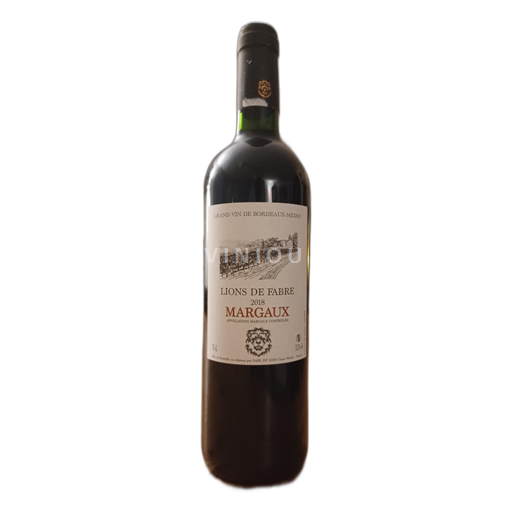 Bordeaux Margaux Lions de Fabre 2018