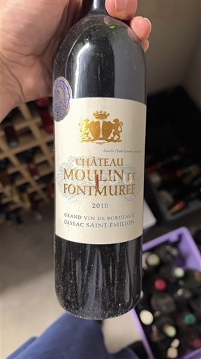 Bordéus Lussac-Saint-Émilion Château Moulin De Fontmurée 2010