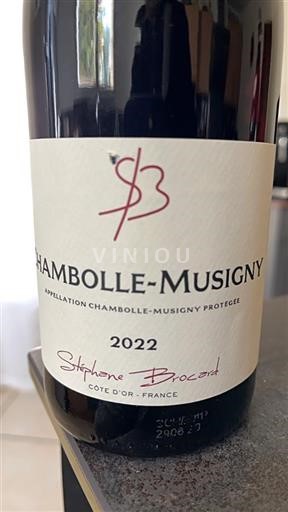 Burgundy Chambolle-Musigny Stéphane Brocard 2022