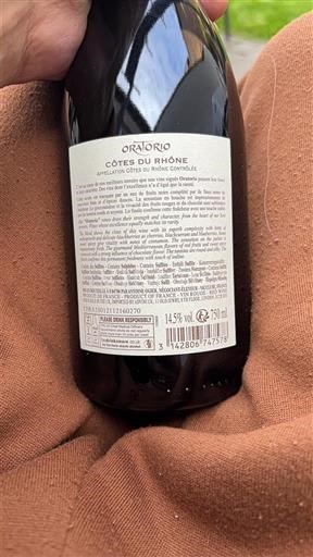 Thung lũng Rhône Côtes-du-rhône Oratorio 2023
