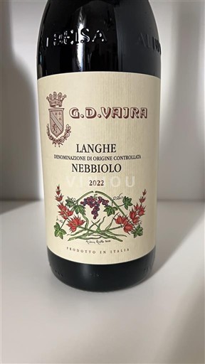 Viner Rouge sec G.d. Vajra 2022 Italien Piemonte Langhe DOC