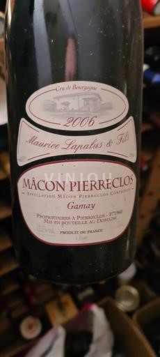 Borgonha Mâcon e mâcon-villages Grand Cru Maurice Lapalus & Fils 2006