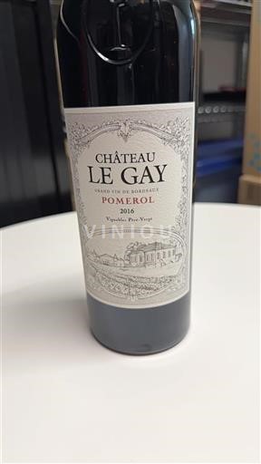 Vin Rouge sec Le Gay Château Le Gay 2016 France Bordeaux Pomerol AOC