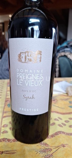Languedoc-Roussillon Pays d'Oc Domaine Preignes Le Vieux Prestige 2021