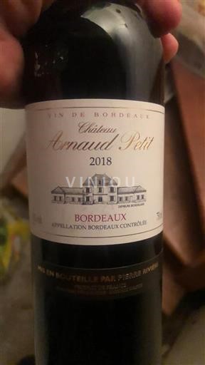 Bordeaux Château Arnaud Petit 2018