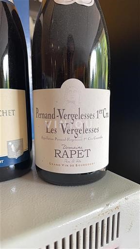 Bourgogne Pernand-Vergelesses Premier Cru Domaine Rapet Les Vergelesses Ikke årgangsbestemt