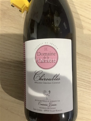 Wines Rouge sec Domaine La Calmière 2019 France Beaujolais Chiroubles AOC