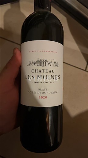 Bordeaux Blaye-Côtes-de-Bordeaux Château Les Moines 2020